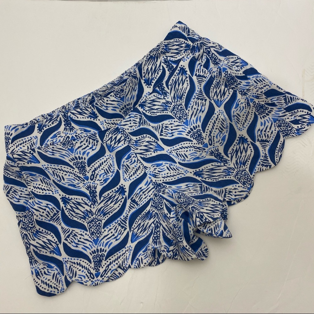Lilly Pulitzer Large Shorts Pull On Blue